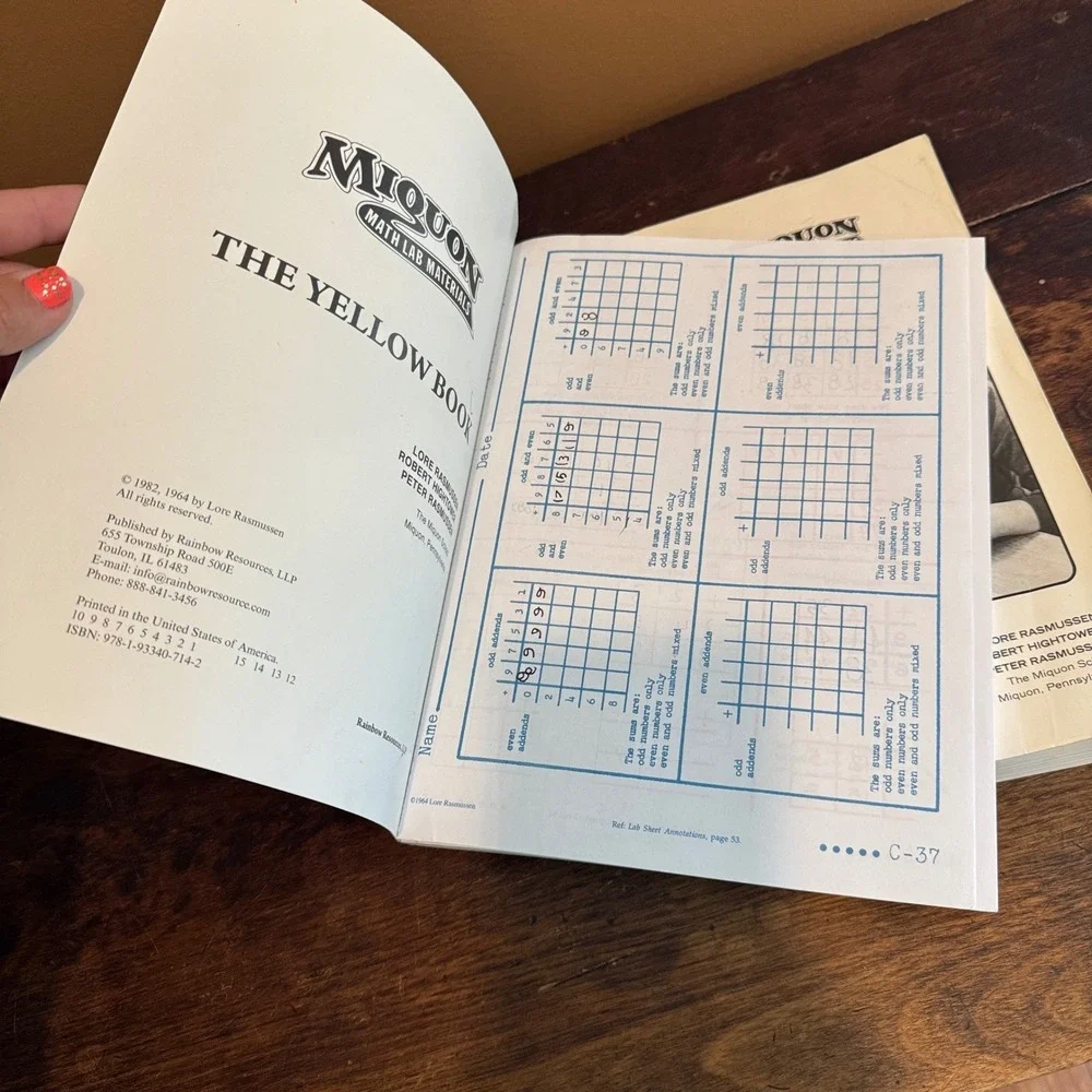 Miquon Math Lab Materials: The Yellow Book & Annotations‎ for Teacher